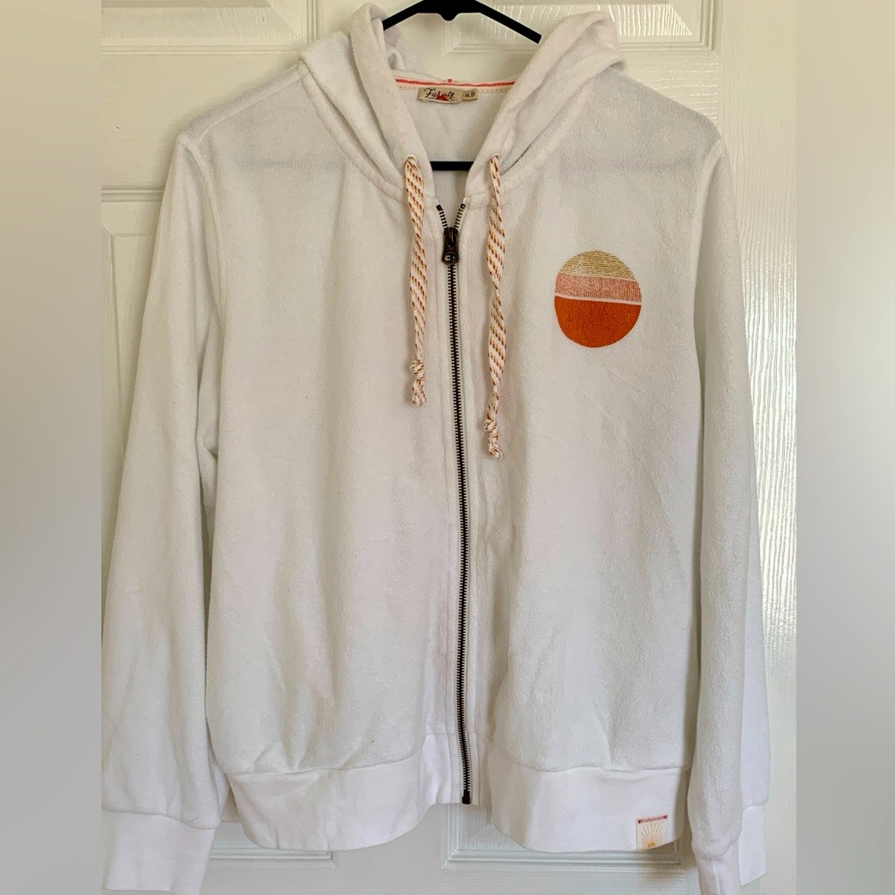 FAHERTY WOMEN'S REVERSE BEACH ZIP UP HOODIE